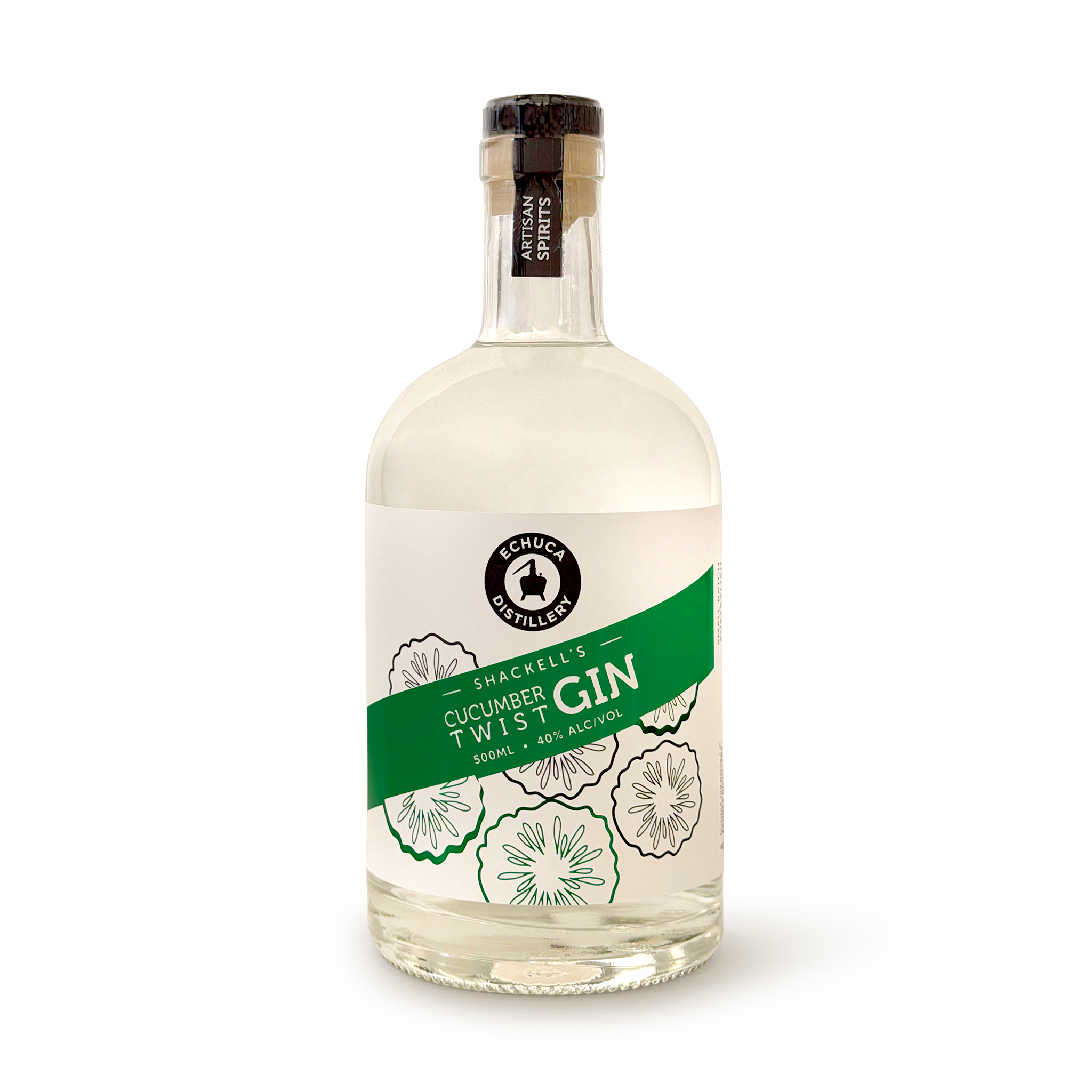 Shackells Cucumber Twist Gin, 500ml