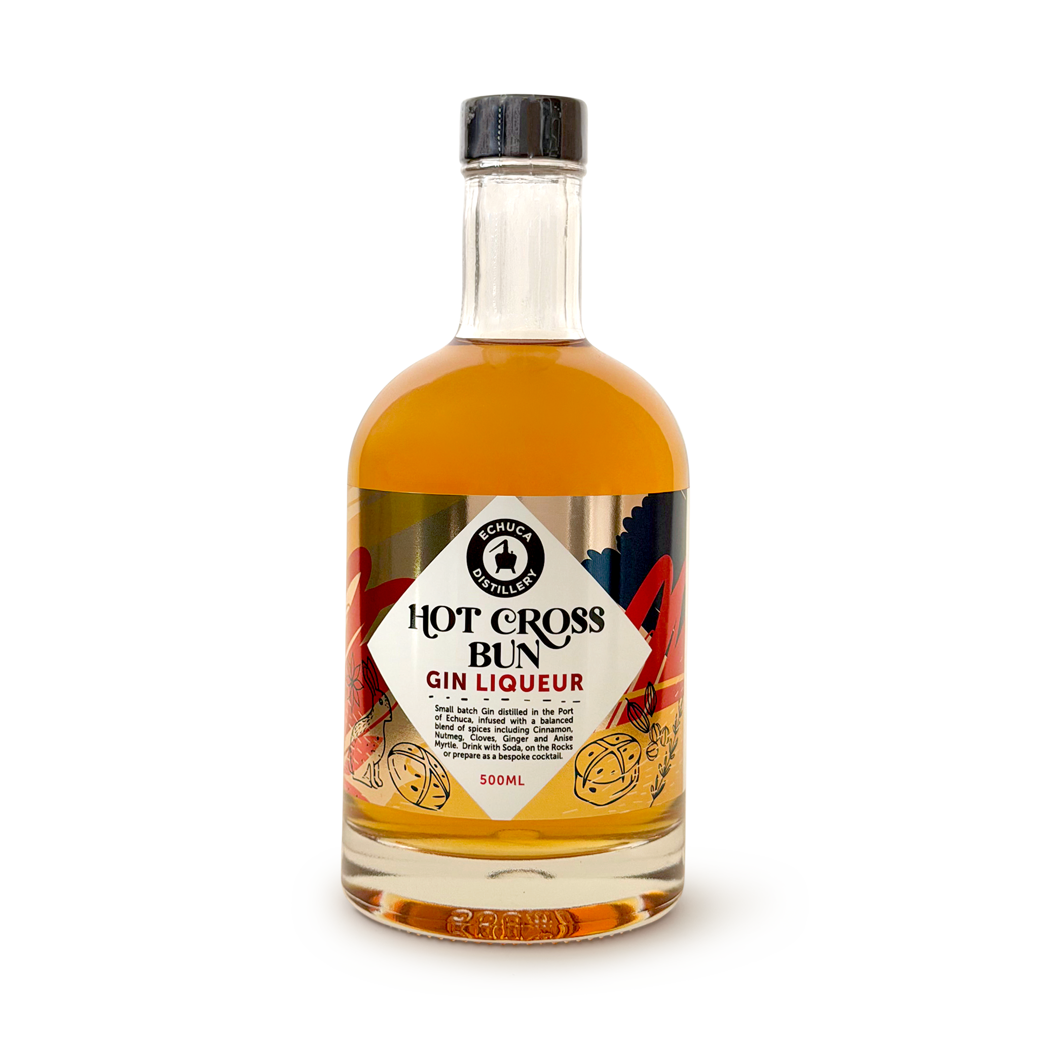 Hot Cross Bun Gin Liqueur, 500ml
