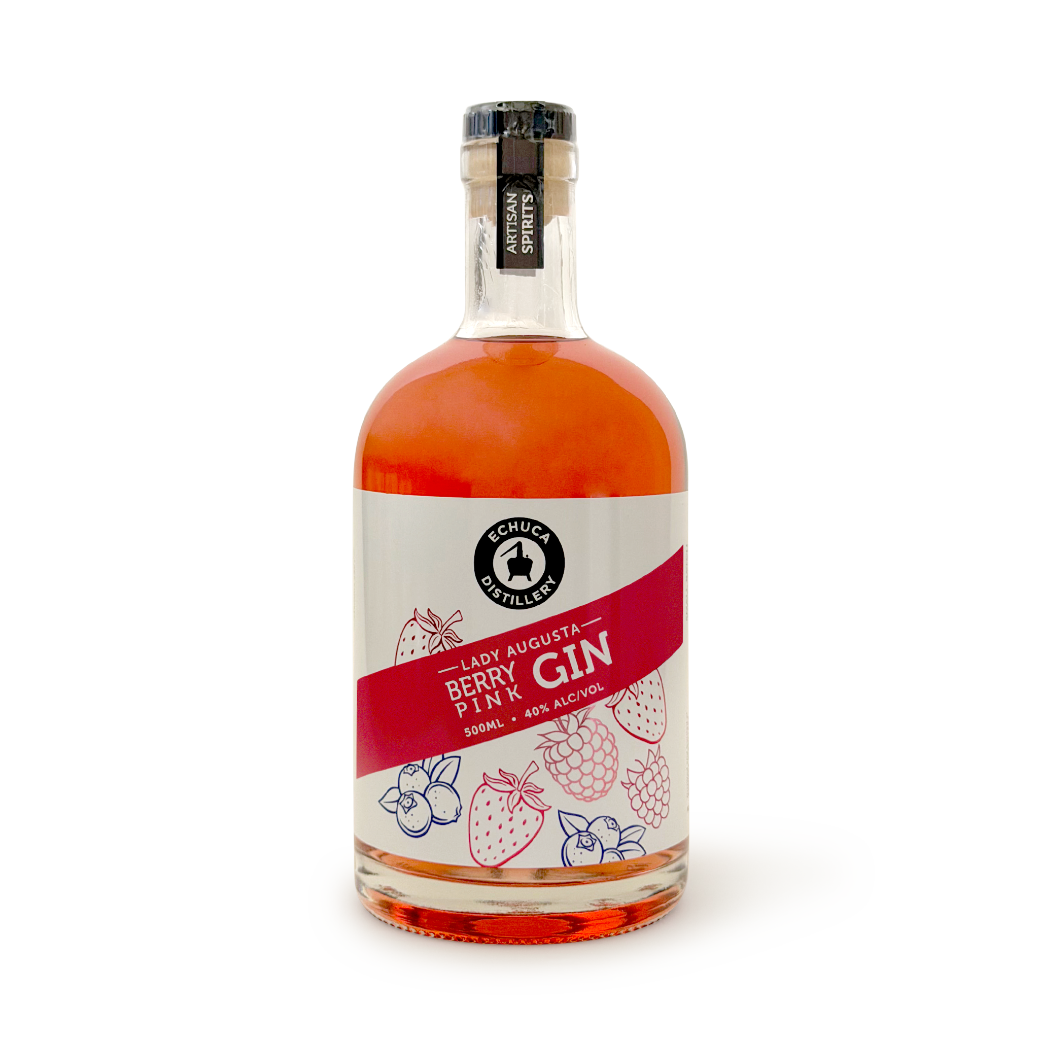 Lady Augusta Berry Pink Gin, 500ml