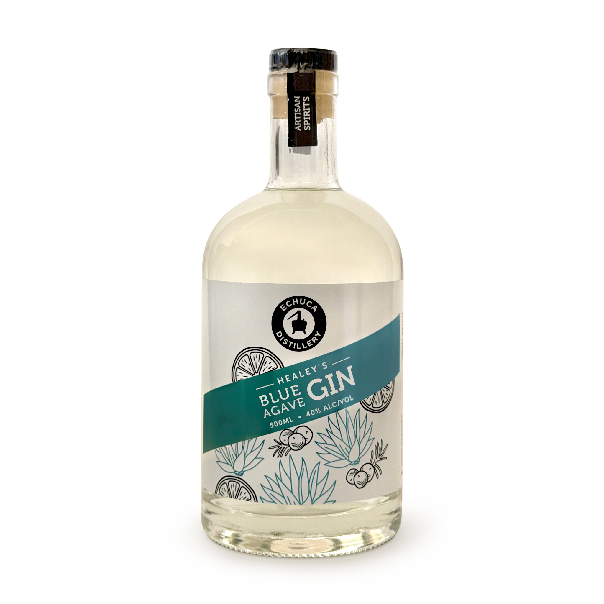 Healey's Blue Agave Gin, 500ml