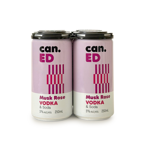 can.ED Musk Rose Vodka & Soda (4 × 250 ml)