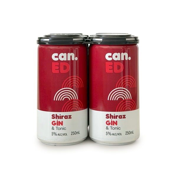 can.ED Shiraz Gin & Tonic (4 × 250 ml)