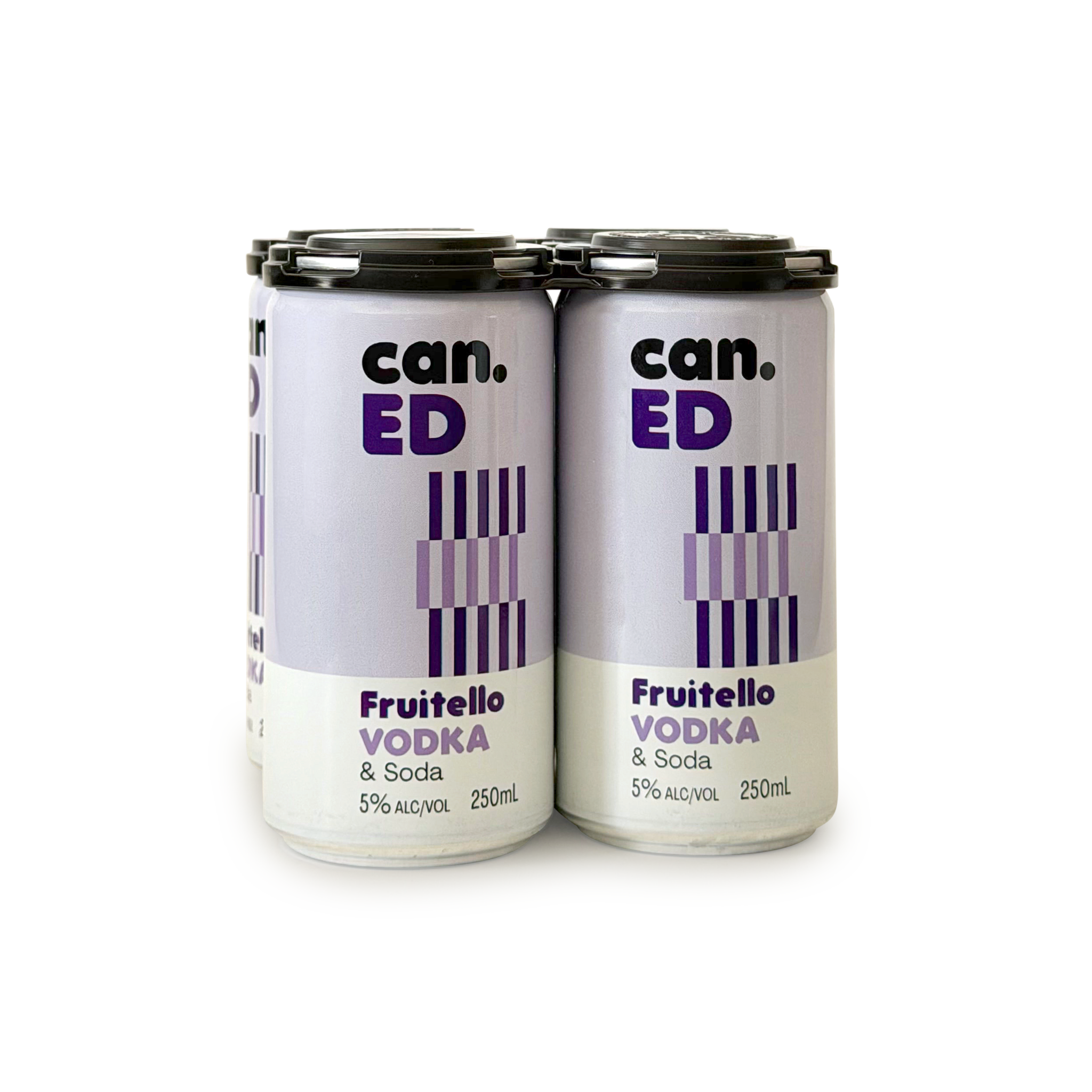 can.ED Fruitello Vodka & Soda (4 × 250 ml)