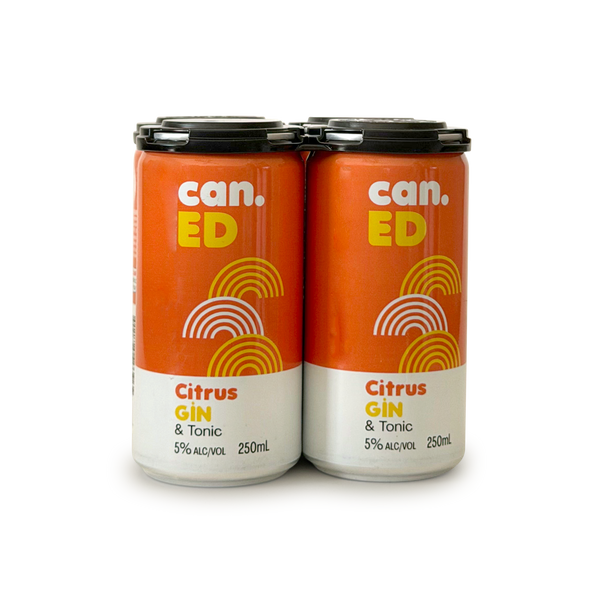 can.ED Citrus Gin & Tonic (4 × 250 ml)