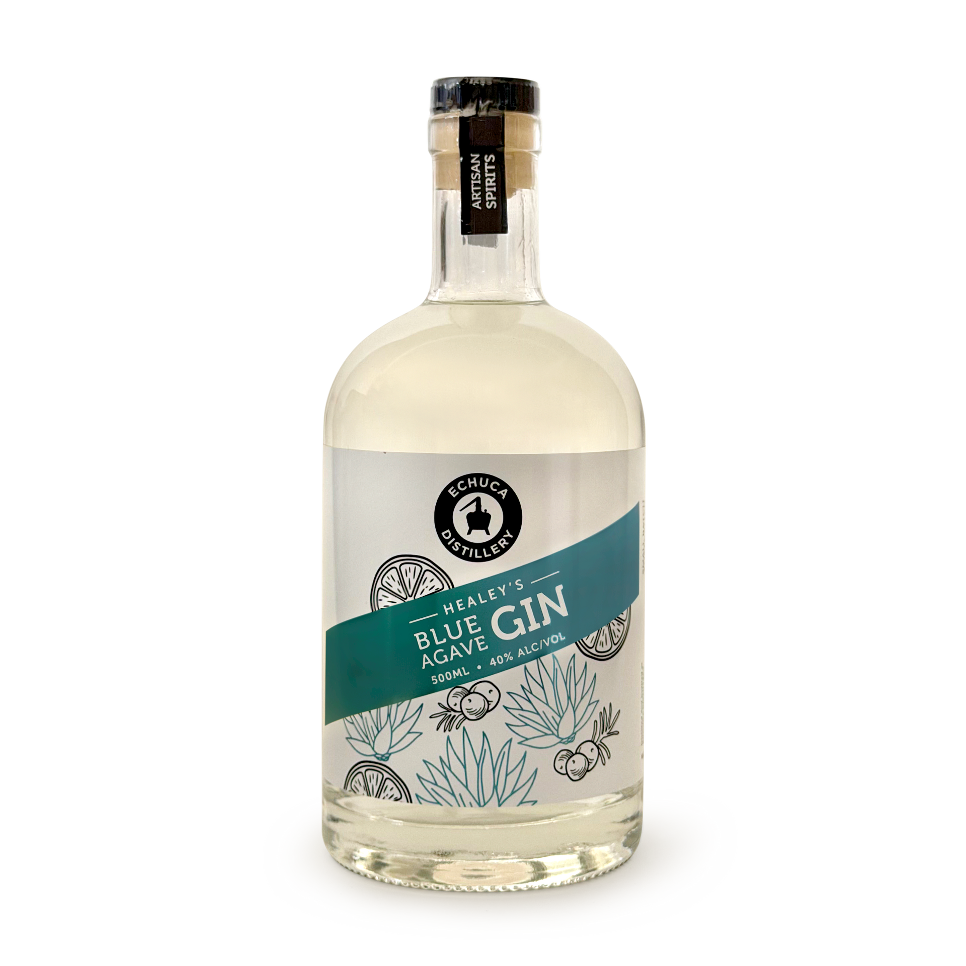 Healey's Blue Agave Gin, 500ml – Echuca Distillery