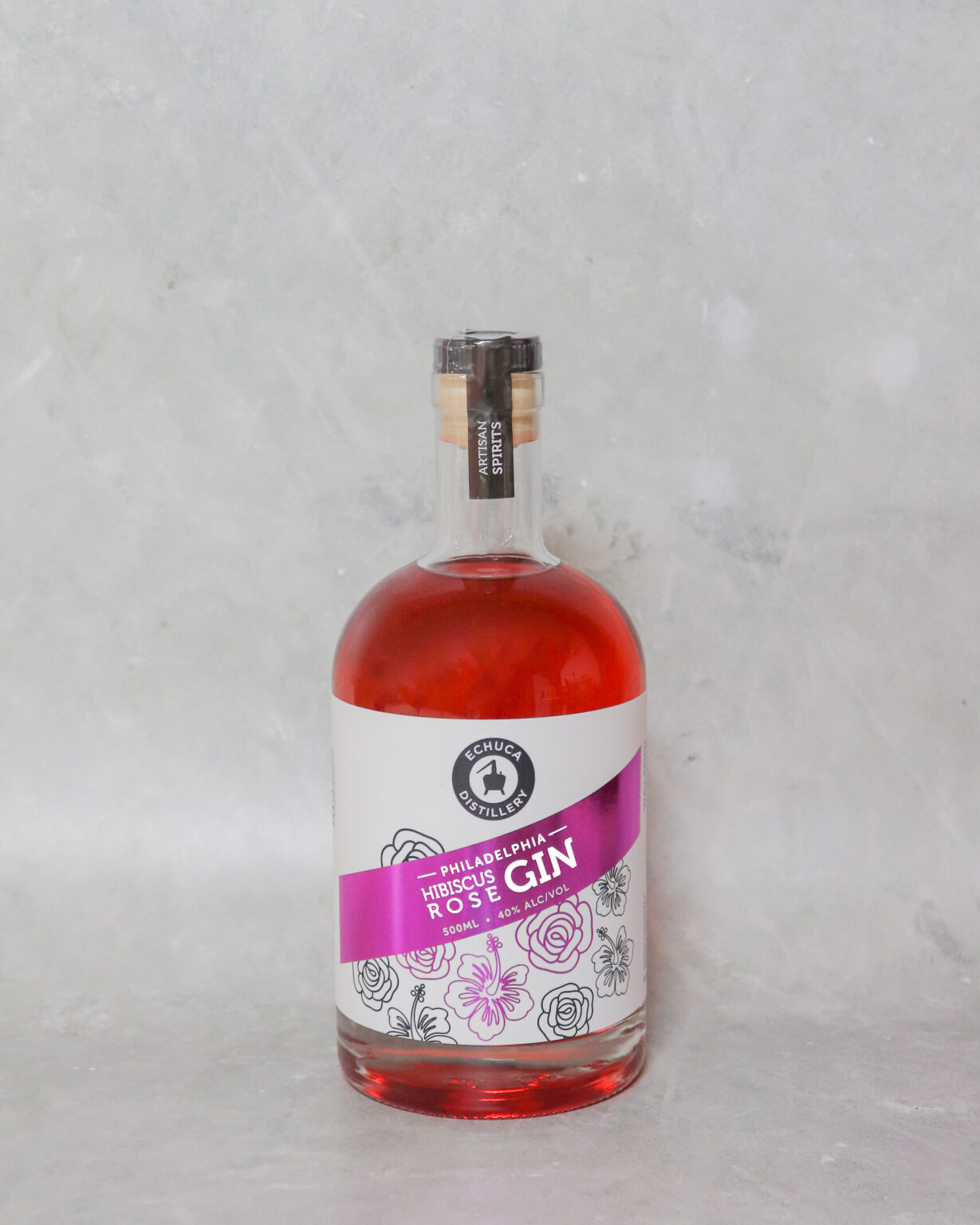 Philadelphia Hibiscus Rose Gin, 500ml – Echuca Distillery